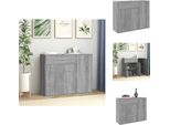 Vidaxl Credenza Grigio Sonoma 88X30X70 Cm Materiale A Base Di Legno - Credenze