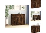 Vidaxl Credenza Rovere Fumé 88X30X70 Cm Materiale Legno - Credenze