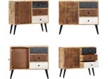 Vidaxl Credenza 88×30×73 Cm Mango Massivholz - Credenza - Credenze - Credenze - Credenze