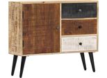 The Living Store Credenza 88×30×73 Cm Legno Massiccio Di Mango