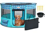 Vevor Box Per Cuccioli Pieghevole 1117 X 1117 X 609 Mm Box Per Animali 13 X 5 Cm Box Per Cani Con Ciotola Pieghevole 600D Oxford Tessuto Per Cani Box Per Cani Con Pista Libera Recinto Per Animali Di Piccola E Media Taglia