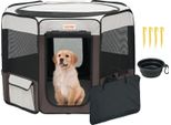 Vevor Box Per Cuccioli Pieghevole 914 X 914X 584 Mm Box Per Animali 13 X 5 Cm Box Per Cani Con Ciotola Pieghevole 600D Oxford Fabric Box Per Cani Con Recinto Per Animali Di Piccola E Media Taglia