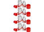 Vevor Attacco Rapido Idraulico 3/4NPT, Attacco Idraulico Con Corpo 3/4, 20,7 Mpa, Attacco Idraulico, Attacco Rapido, 106 L/Min, Attacco Rapido Idraulico (Iso 16028)