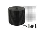 Vevor Protezione Dagli Uccelli Per Moduli Solari, 15,2 Cm X 30,4 M, Rete Di Protezione Dai Piccioni Per Impianti Solari Con 100 Elementi Di Fissaggio In Acciaio Inox, Protezione Dei Moduli Solari Con Rivestimento In Pvc Antiruggine, Rete In Rotoli Da 1,27 Cm