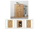 The Living Store Scarpiera Vigo 60X35X96 Cm In Legno Di Pino Massiccio