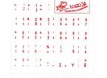 Adesivi Per Tastiera Premiumcord/ Slovacco/ Rosso