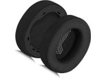 Inf Cuscinetti Auricolari Di Ricambio Per Jbl Live 650BTNC, Tessuto Di Seta Ghiaccio Nero, Confezione Da 2