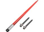 Denti Per Caricatore Frontale Vevor Denti Per Balle Da 49" Capacità Di 3000 Libbre, Denti Per Forche Per Balle, Forche Per Balle Con Rivestimento Rosso, Forche Per Balle Per Caricatore Frontale Con 2 Lance Stabilizzatrici"