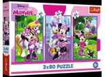 Trefl Trefl Disney Mickey Mouse Puzzle Set, 3X80 Pcs