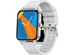 Inf MX7 Smartwatch: Chiamate Bluetooth E Monitoraggio Della Salute D'argento