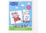 Peppa Wutz Numero Pittura Set Per Bambini Per Imparare A Colorare E Contare