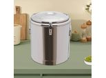 Contenitore Isolato - Thermo Container 40 L - Acciaio Inox - Con Coperchio - Mantiene Caldo/Freddo Per 12-24 Ore - Per Caffè, Tè E Alimenti