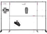 Supporto Per Fondale, Regolabile Per La Fotografia, Struttura Robusta, Doppio 27X34M
