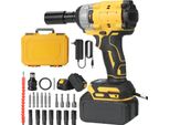 Avvitatore A Impulsi, Coppia Elevata 800 Nm, Motore Senza Spazzole, 2 Batterie