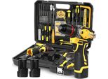 Trapano A Batteria, Motore Brushless, Doppia Velocità, Con 2 Batterie