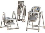 Seggiolone, Design Regolabile, Comfort Pieghevole, Grigio