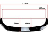Labbro Paraurti Anteriore, Plastica Abs, Facile Installazione, Nero