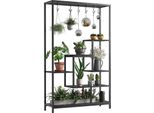 Supporto Per Piante, Per Uso Interno, Design A 5 Livelli, Nero