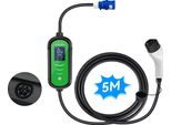 Caricabatterie Portatile Per Veicoli Elettrici, Potenza Di 7KW, Funzioni Di Ricarica Sicure, 7KW 32A 1 Fase 5M, TYPE2