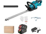 Tagliasiepi Elettrico, Design A Batteria, Prestazioni Potenti, 2 Batterie