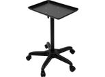 Carrello Da Salone, Regolabile In Altezza, Struttura Robusta, Nero