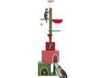 Albero Per Gatti, Altezza Regolabile, Diversi Piani, AMT0354RD, L
