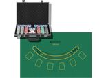 Set Da Poker, 400 Fiches, 2 Mazzi Di Carte, Grigio