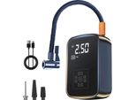 Compressore D'aria, Display Digitale, Design Portatile, Nero, Funzionamento A Batteria
