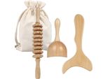 Set Di Rulli Per Massaggio, Massaggio Del Corpo, Drenaggio Linfatico, 3 Pezzi In 1 (Con Borsa)