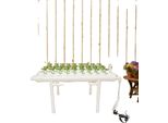 Sistema Di Coltivazione Idroponica, 36 Postazioni Per Piante, Kit Per Giardino Verticale, Bianco