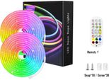 Luci Al Neon A Led, Impermeabili, Con Sincronizzazione Musicale, Bluetooth 10M