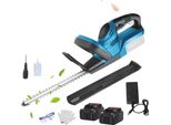 Tagliasiepi Elettrico, Potente Motore Da 20000 Giri/Min, Design Leggero, Con 2 Batterie