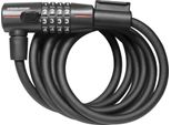 Trelock Sk 210 Serratura A Spirale Con Combinazione Di Cavi, Lunghezza 180 Cm, Ø 10 Mm, Nero