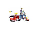 Sluban Vigili Del Fuoco M38-B0967 Grande Autopompa Con Cannone E Robot Mobile