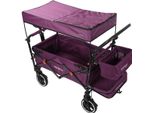 Fuxtec Carrello Pieghevole Premium Per Il Trasporto Dei Bambini Con Tettuccio CT850 Viola Purpur