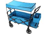 Fuxtec Carrello Pieghevole Premium Per Il Trasporto Dei Bambini Con Tettuccio CT850 Blu TüRkis