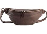 Harold's Pelle Borsa A Tracolla Submarine Hipbag Brown Marrone Scuro