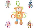Lorelli Baby Peluche Giocattolo Attivo, Peluche Da Afferrare, Anello C Dalla Nascita Beige