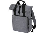 Bagbase - Uomo/Donna Zaino Unisex, Roll Top, Materiale Riciclato RW8460 (Taglia Unica) (Grigio Sfumato)
