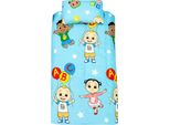 Cocomelon - Set Di Biancheria Da Letto "Friends"" AG1533 (Letto Singolo) (Blu/Bianco/Verde)"