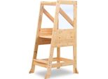 Jopassy Torre Di Apprendimento Per Bambini Sedia Di Apprendimento Sedia Alta Sgabello Naturale 100 Kg