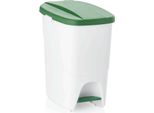 Cestino A Pedale Con Coperchio Verde, 25 Litri