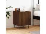 Maison Exclusive - Comodino Effetto Rovere Marrone 40X40X50 Cm Materiale Ligneo