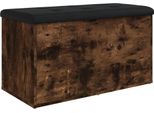 Syfax™ Panca Portaoggetti Rovere Fumo 82X42X45 Cm Legno Multistrato