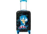 Sonic The Hedgehog - Valigia Da Cabina Con Quattro Ruote NS7369 (Taglia Unica) (Nero/Blu)