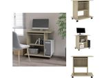 Vidaxl Scrivania Rovere Sonoma 80X50X75 Cm Materiale A Base Di Legno - Scrivanie