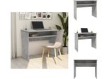 Vidaxl Scrivania Grigio Cemento 90X50X74 Cm In Legno - Scrivanie