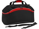 Bagbase - Borsa Da Viaggio "Teamwear"" BC5499 (Taglia Unica) (Nero/Rosso/Bianco)"