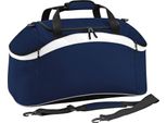 Bagbase - Borsa Da Viaggio "Teamwear"" BC5499 (Taglia Unica) (Blu Scuro/Bianco)"