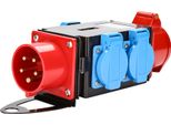 Distributore Di Corrente Jopassy Distributore Di Corrente Per Cantiere Presa Di Corrente Cee IP44 Per Cantiere 1 X Cee 400V / 16A, 3 X 230V (Schuko）)